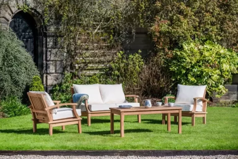 Teak Outdoor Deep Seating Furniture Set