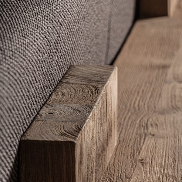 Reclaimed Teak Sofa Bench 3 Seater - Image 7