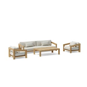 Huelva Teak Deep Seating Outdoor Furniture Set