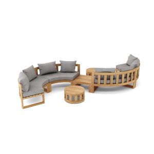 Circular Modular Deep Seating Furniture Set