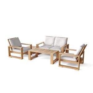 Siena Teak Deep Seating Garden Furniture Set