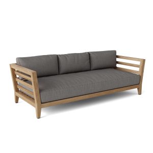 Luxury Eindhoven Teak Deep Seating Bench 3 Seater