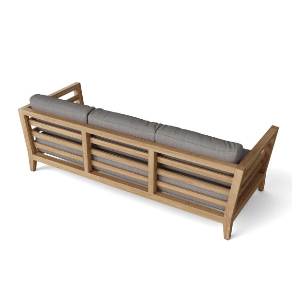 Luxury Eindhoven Teak Deep Seating Bench 3 Seater - Image 2
