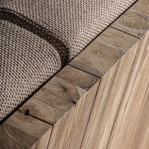 Teak Reclaimed Lounge Bench - Image 4
