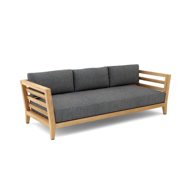 Luxury Eindhoven Teak Deep Seating Bench 3 Seater - Image 7