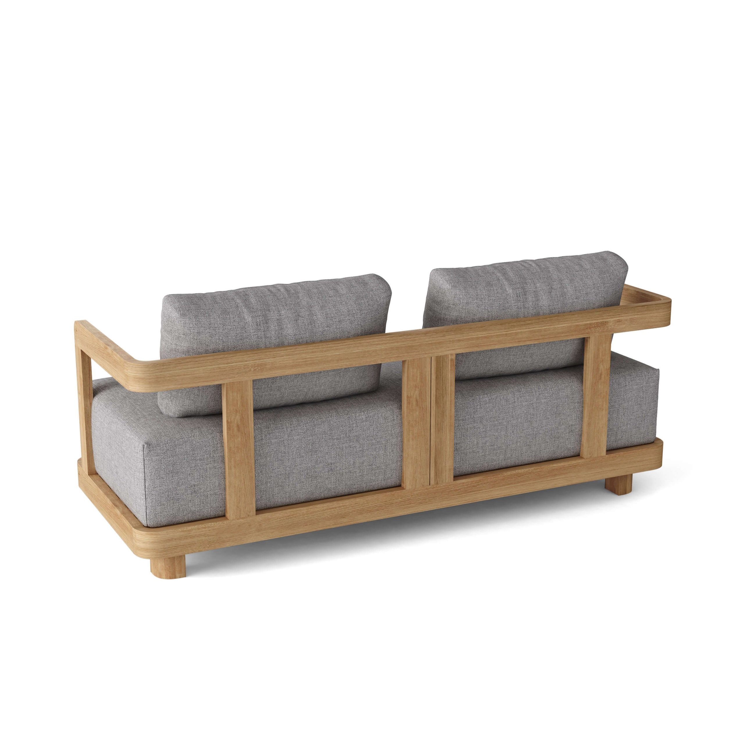 Luxury Amsterdam Teak Deep Seating Bench 2 Seater - Image 2