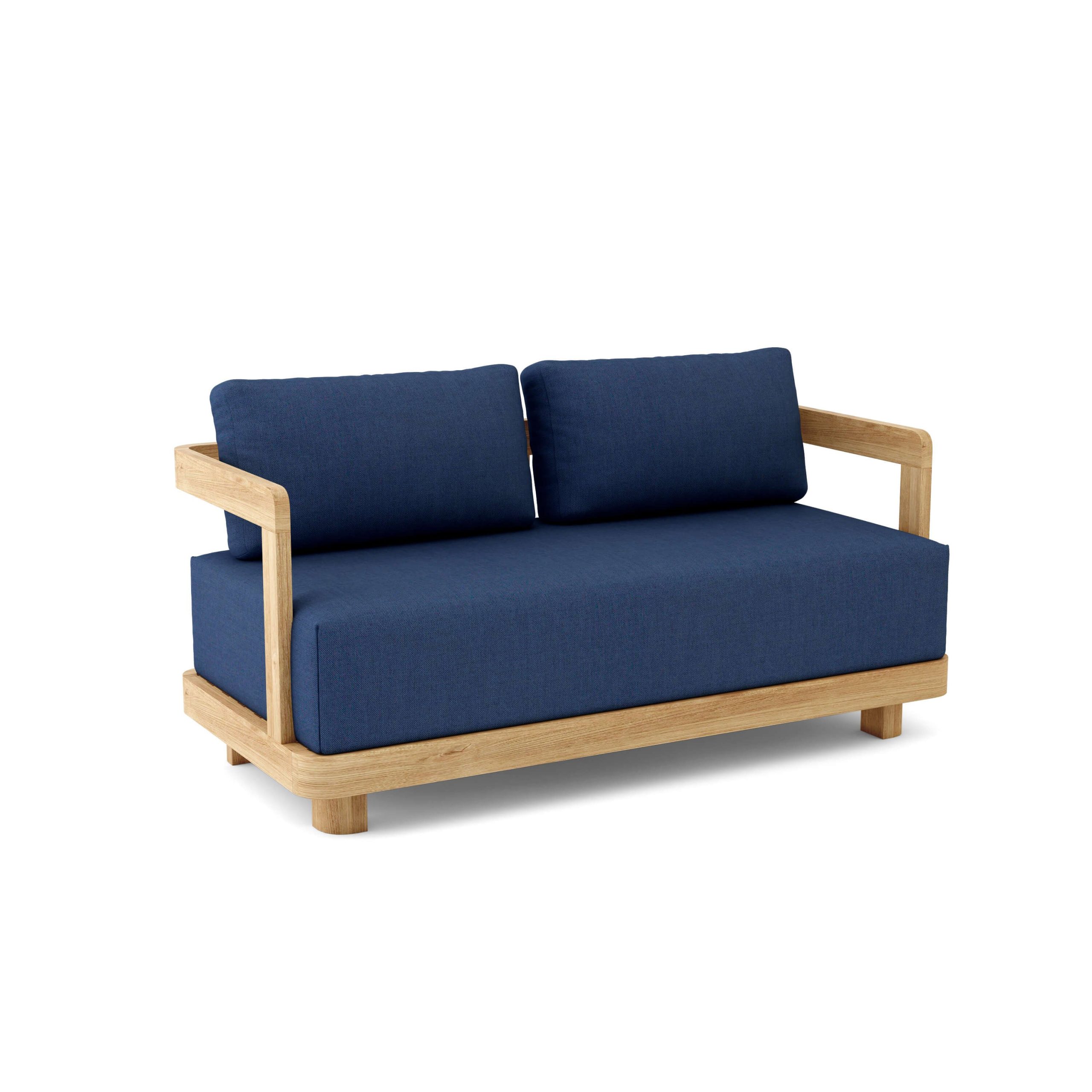 Luxury Amsterdam Teak Deep Seating Bench 2 Seater - Image 5