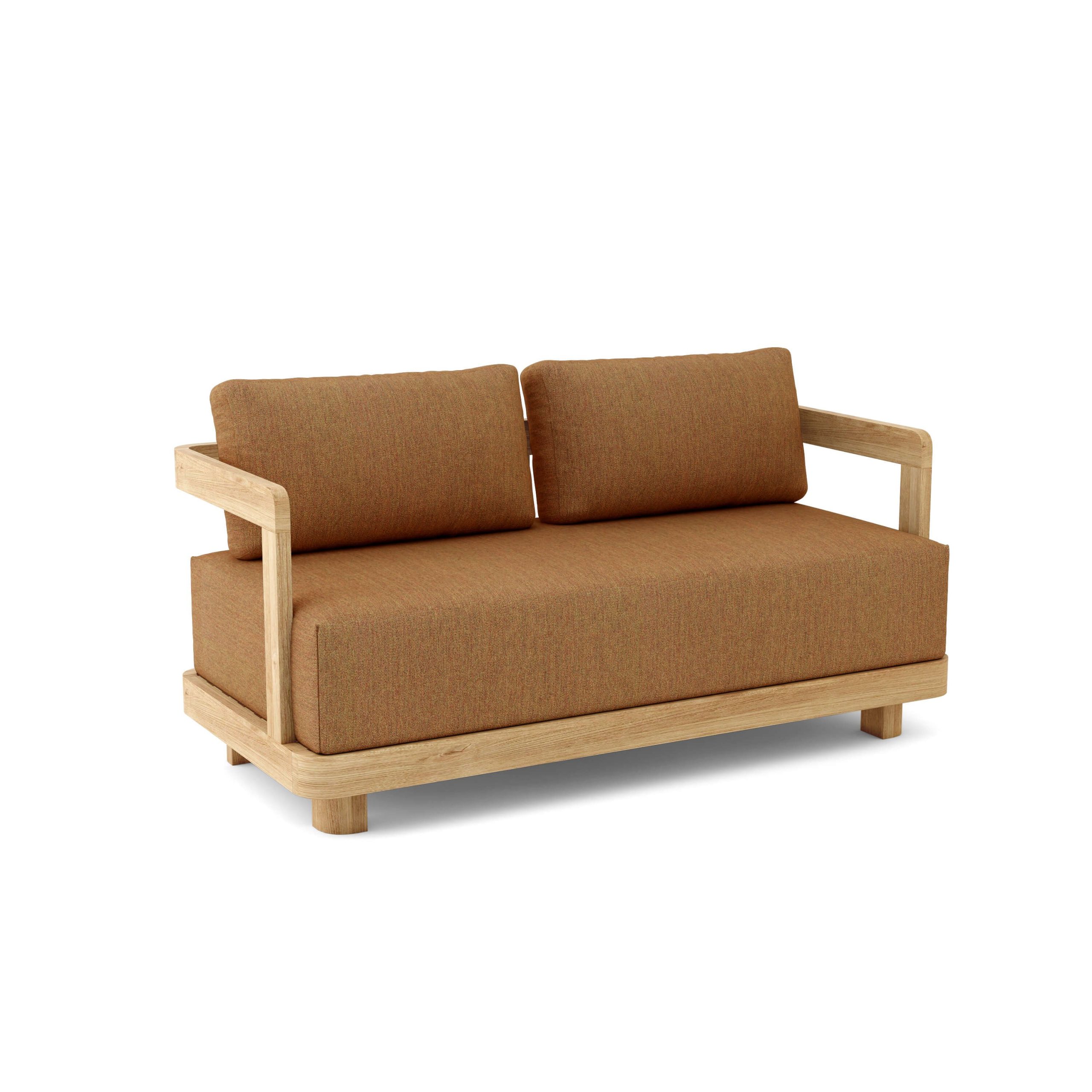 Luxury Amsterdam Teak Deep Seating Bench 2 Seater - Image 6