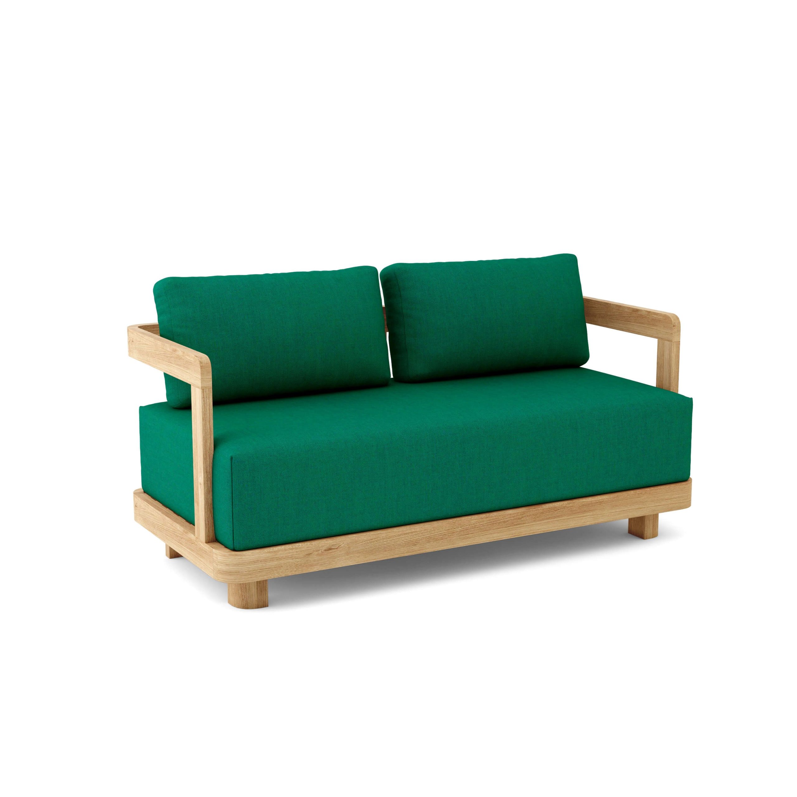 Luxury Amsterdam Teak Deep Seating Bench 2 Seater - Image 3