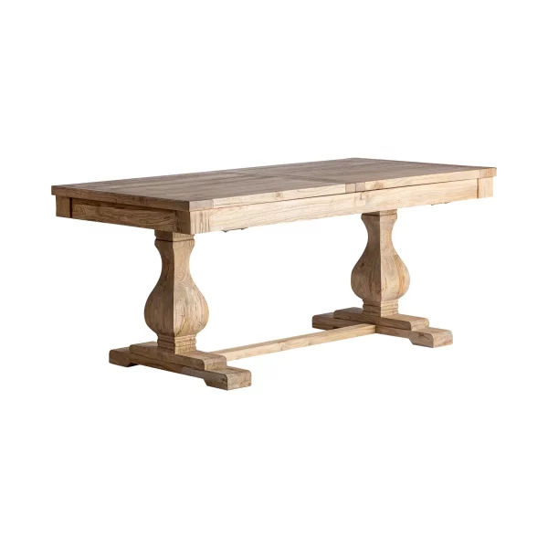 Teak Reclaimed Rectangular Extending Table - Image 2