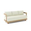 Luxury Amsterdam Teak Deep Seating Bench 3 Seater - Image 3