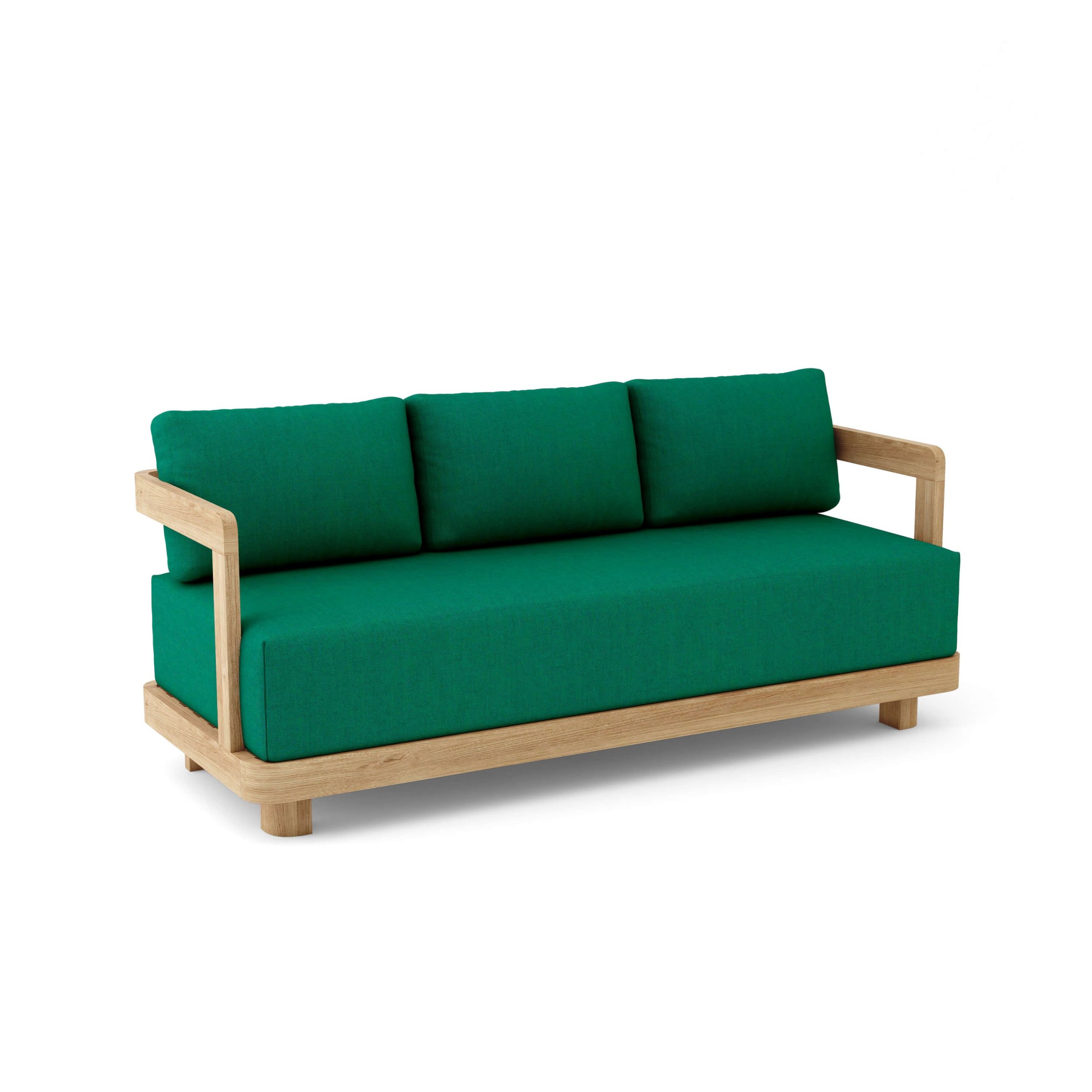 Luxury Amsterdam Teak Deep Seating Bench 3 Seater - Image 7