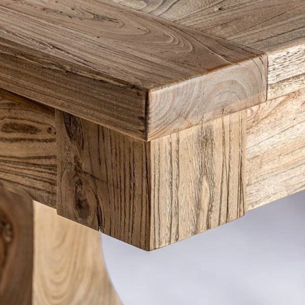 Teak Reclaimed Rectangular Extending Table - Image 4