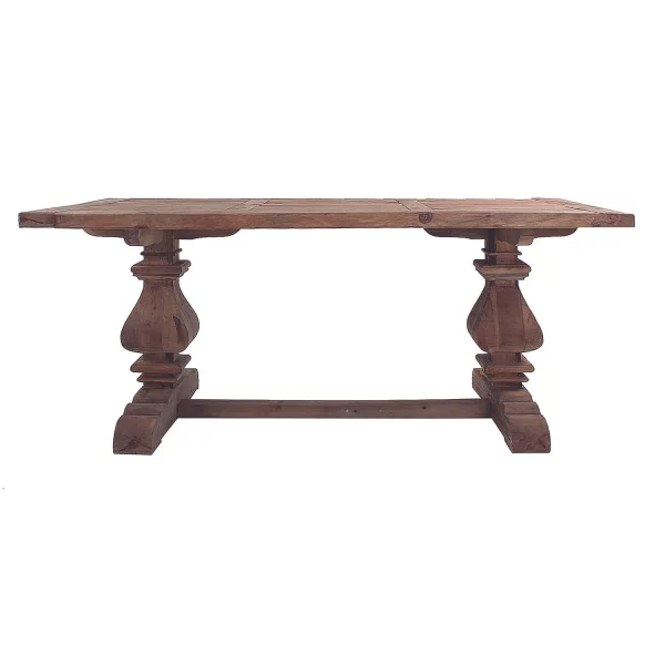 Teak Reclaimed Rectangular Extending Table - Image 2