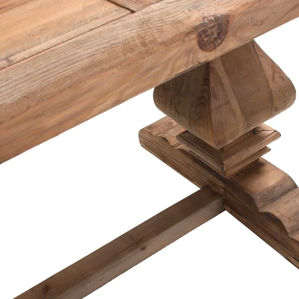 Teak Reclaimed Rectangular Extending Table - Image 3