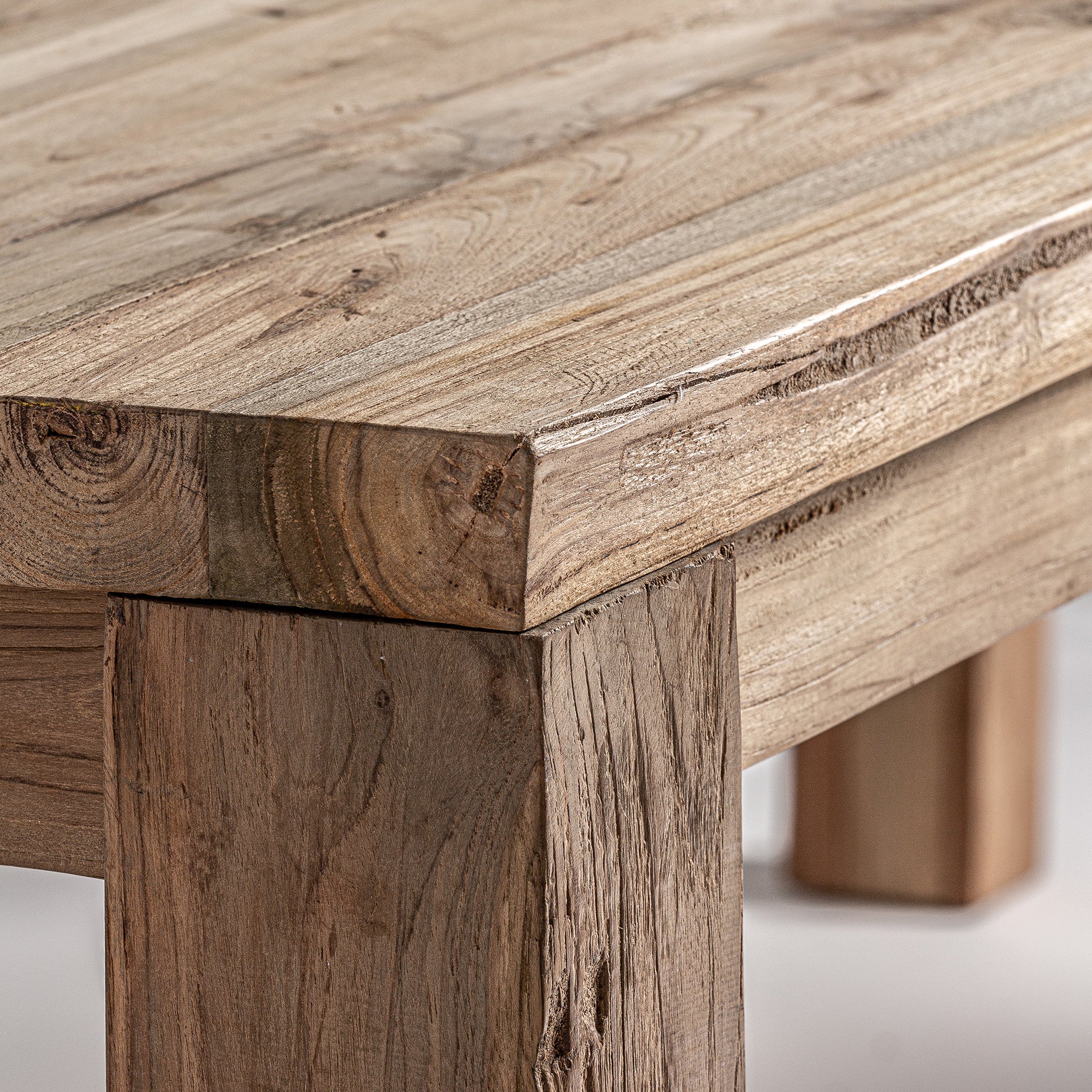 Teak Reclaimed Rectangular Table - Image 3