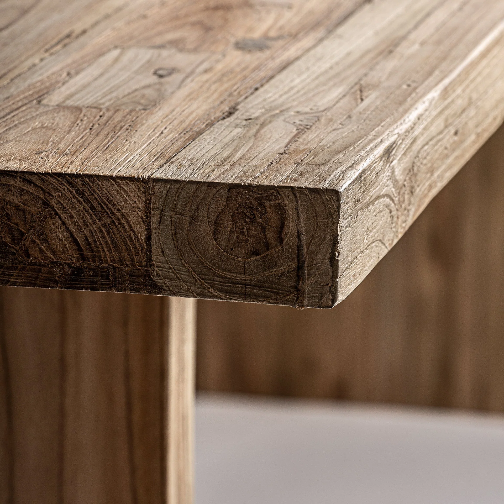 Teak Reclaimed Rectangular Table - Image 3