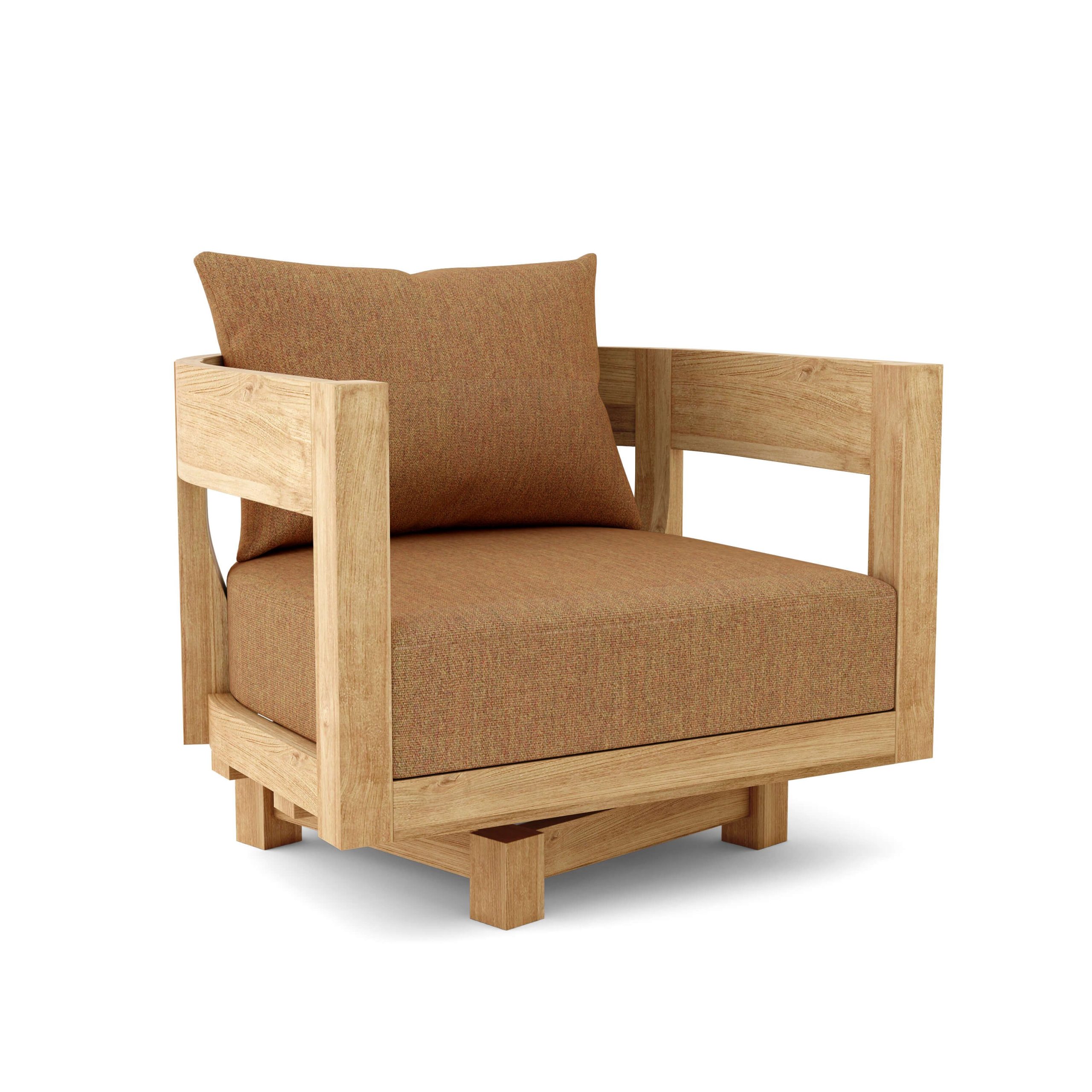 Madrid Teak Deep Seating Swivel Armchair - Image 6