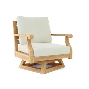 Palermo Teak Deep Seating Swivel Armchair