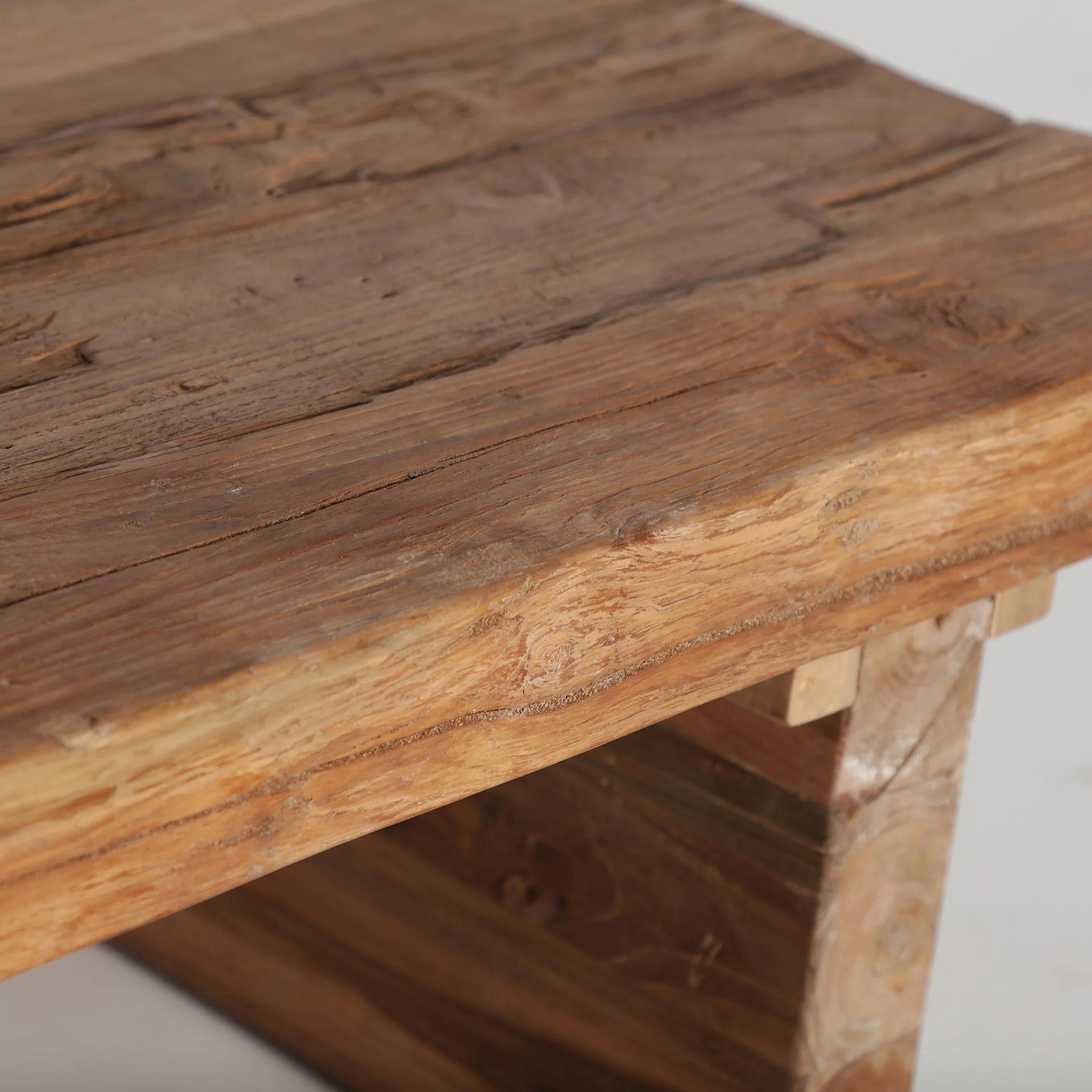 Teak Reclaimed Rectangular Coffee Table - Image 4