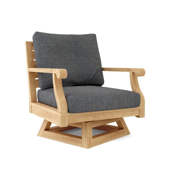 Palermo Teak Deep Seating Swivel Armchair - Image 7