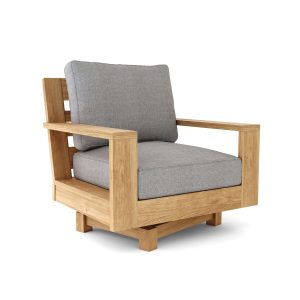 Valencia Teak Deep Seating Swivel Arm Chair