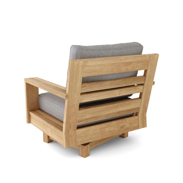 Valencia Teak Deep Seating Swivel Arm Chair - Image 2