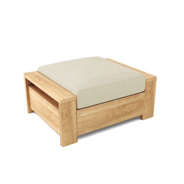 Valencia Teak Ottoman - Image 3