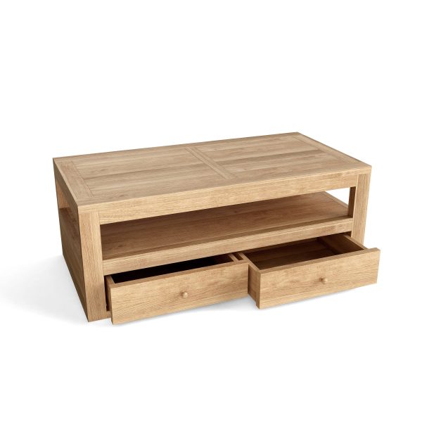 Dortmund Teak Rectangular Coffee Table - Image 3