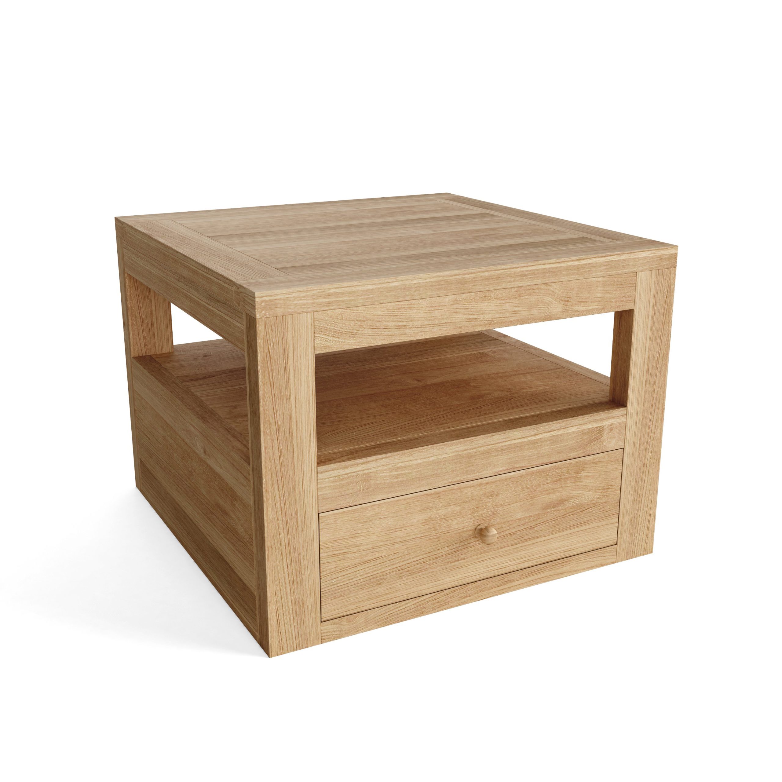 Dortmund Teak Side Table - Image 2