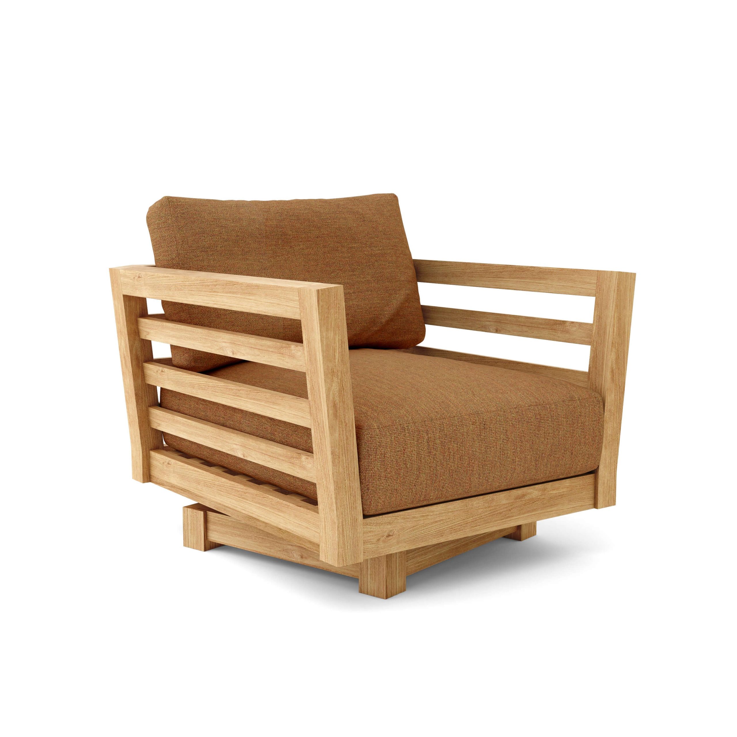Eindhoven Teak Deep Seating Swivel Arm Chair - Image 6