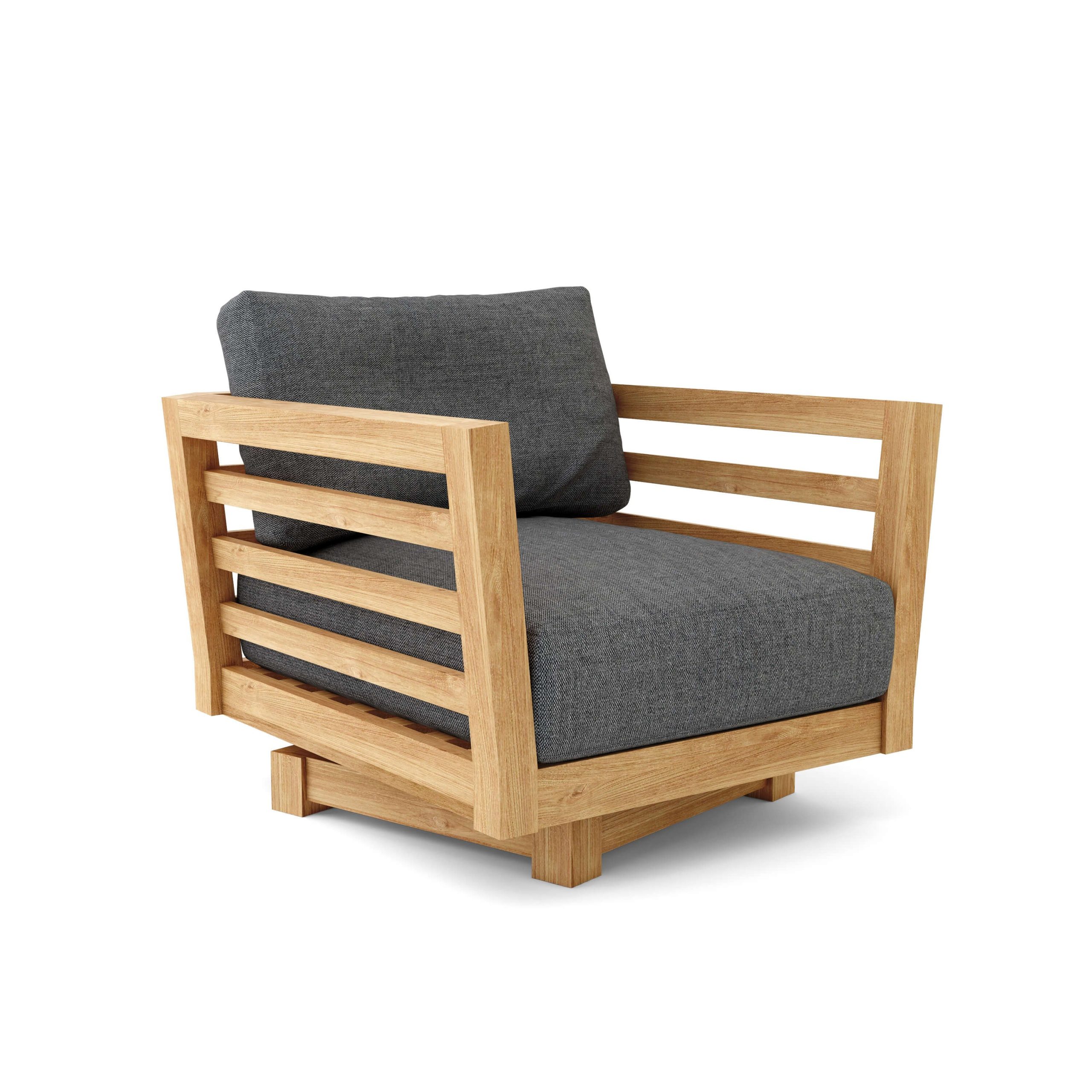 Eindhoven Teak Deep Seating Swivel Arm Chair - Image 7