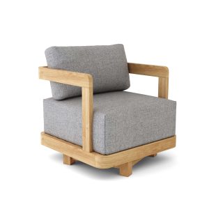 Amsterdam Teak Deep Seating Swivel Arm Chair