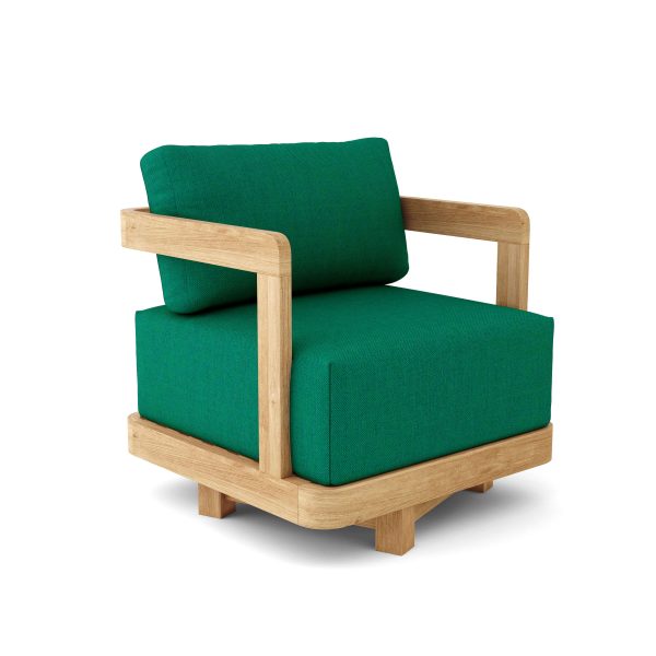 Amsterdam Teak Deep Seating Swivel Arm Chair - Image 4