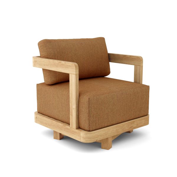 Amsterdam Teak Deep Seating Swivel Arm Chair - Image 7
