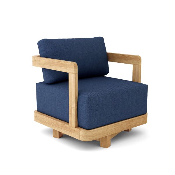 Amsterdam Teak Deep Seating Swivel Arm Chair - Image 8
