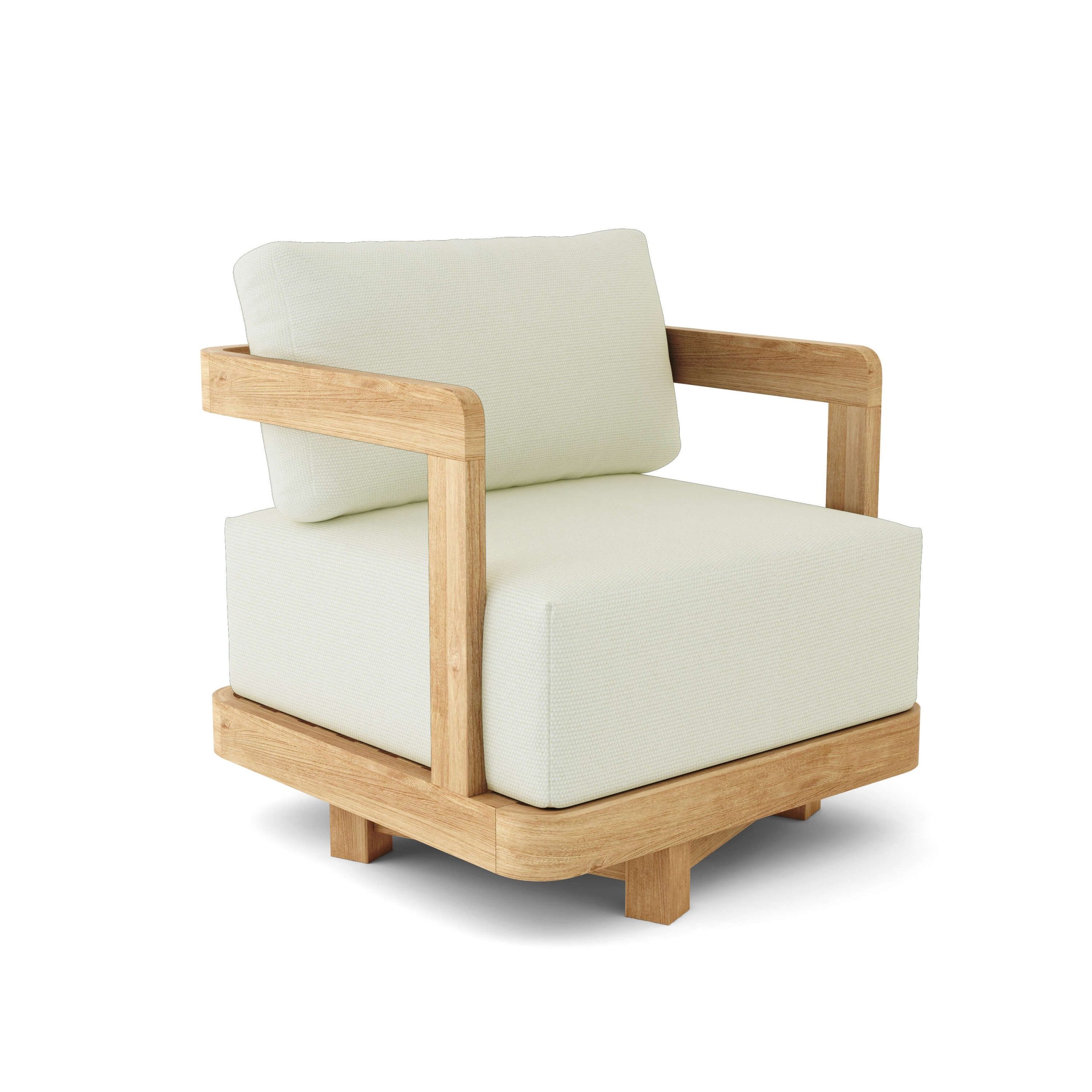Amsterdam Teak Deep Seating Swivel Arm Chair - Image 9