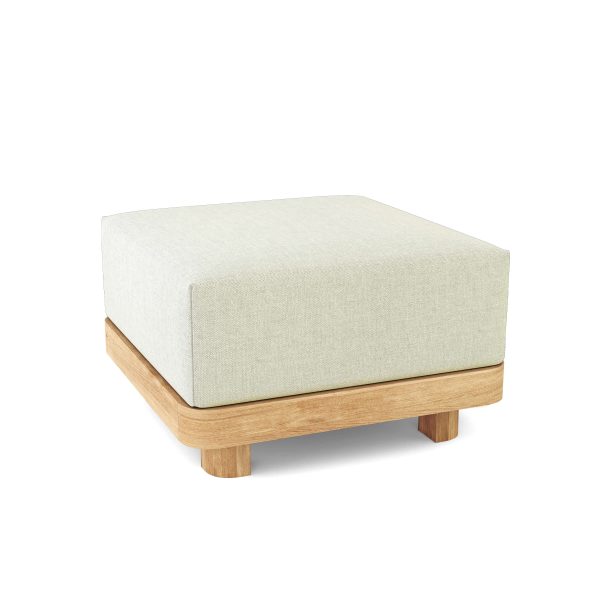 Amsterdam Teak Ottoman - Image 3