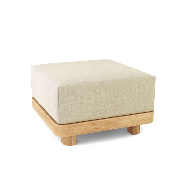 Amsterdam Teak Ottoman - Image 6