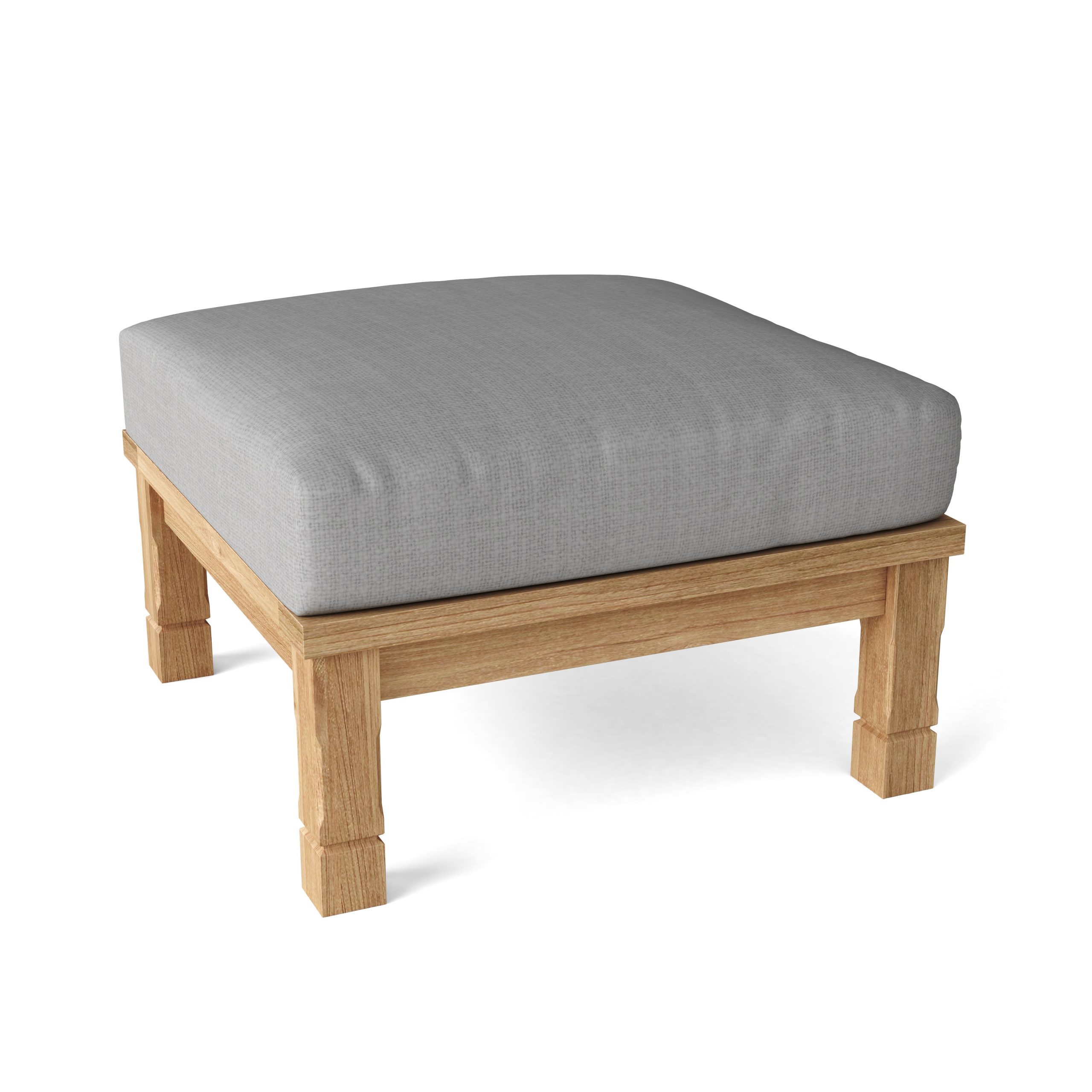Sabadell Teak Ottoman