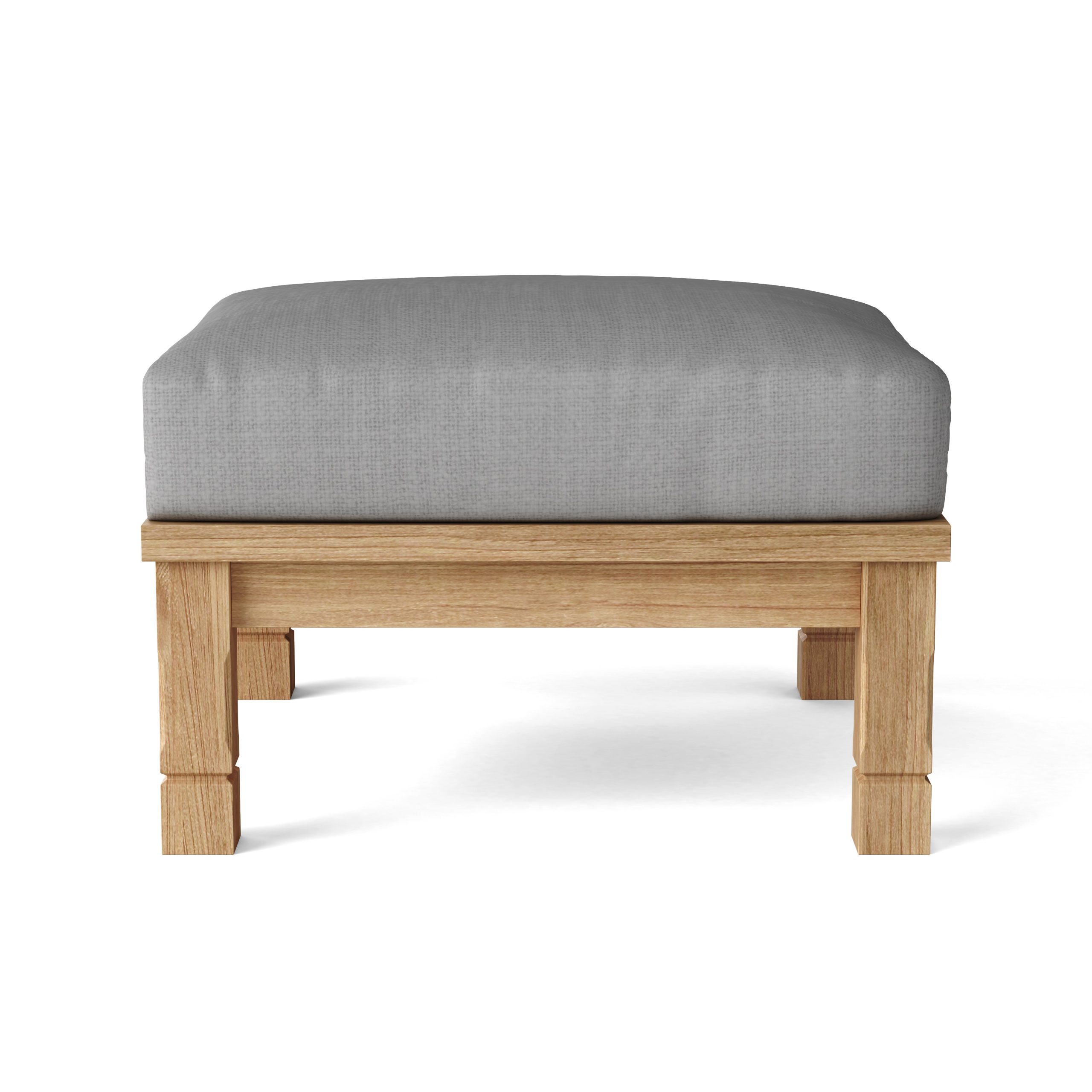 Sabadell Teak Ottoman - Image 2