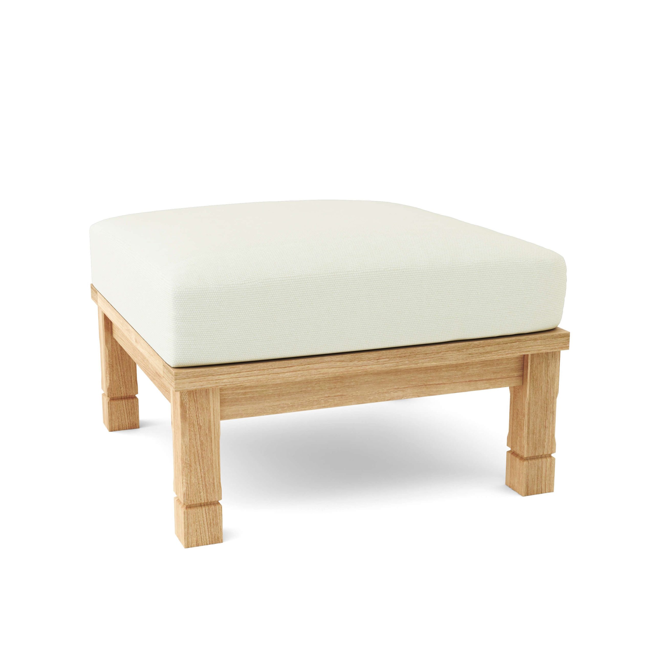Sabadell Teak Ottoman - Image 4