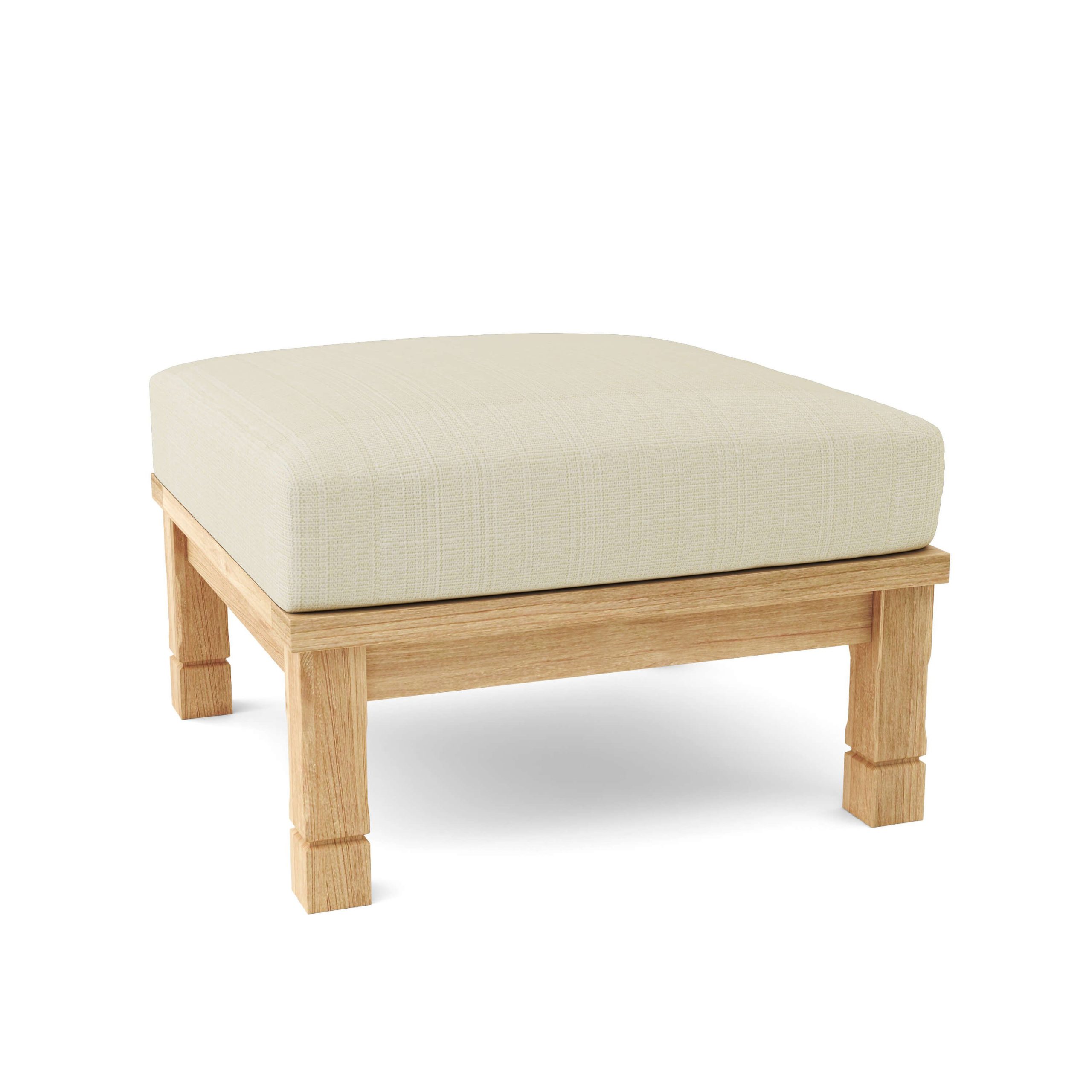 Sabadell Teak Ottoman - Image 8