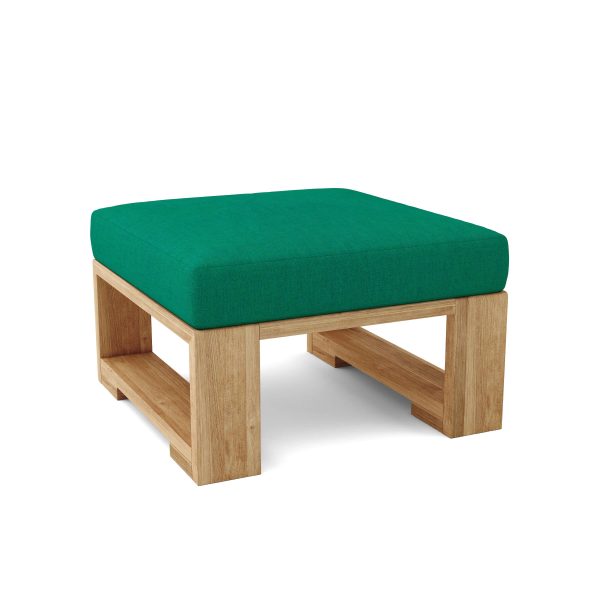 Siena Teak Stool Ottoman - Image 4
