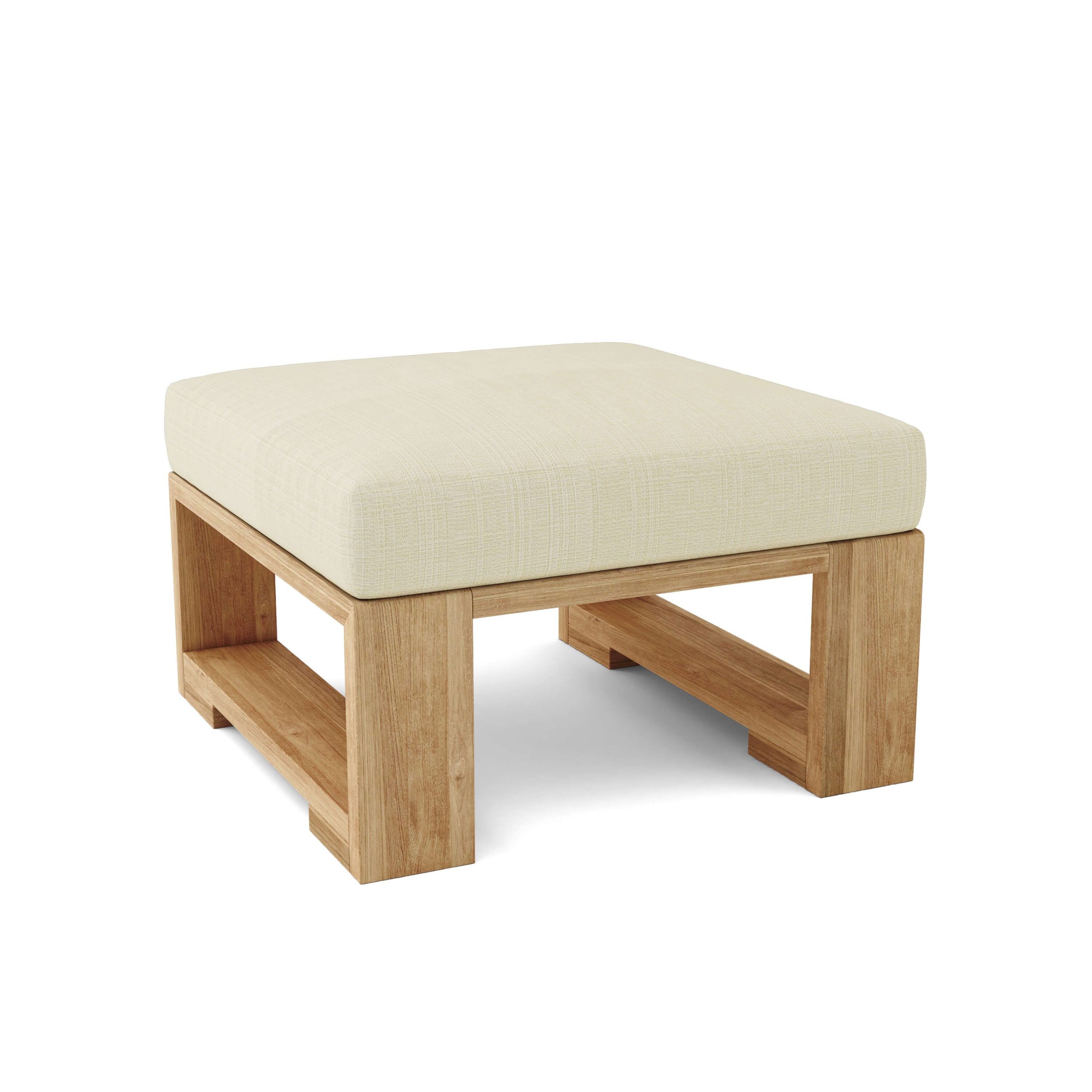 Siena Teak Stool Ottoman - Image 5