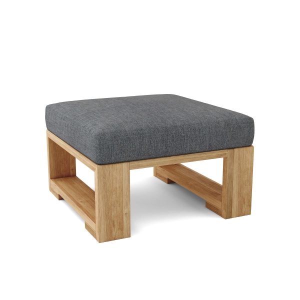 Siena Teak Stool Ottoman - Image 7
