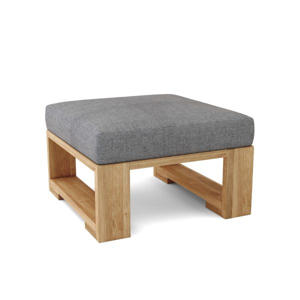 Siena Teak Stool Ottoman - Image 8