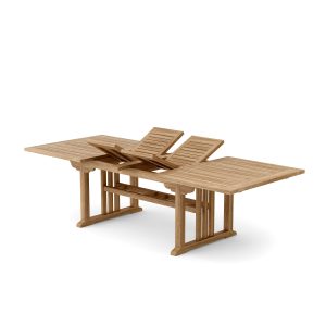 Munich Rectangular Double Extending Table 100 CM