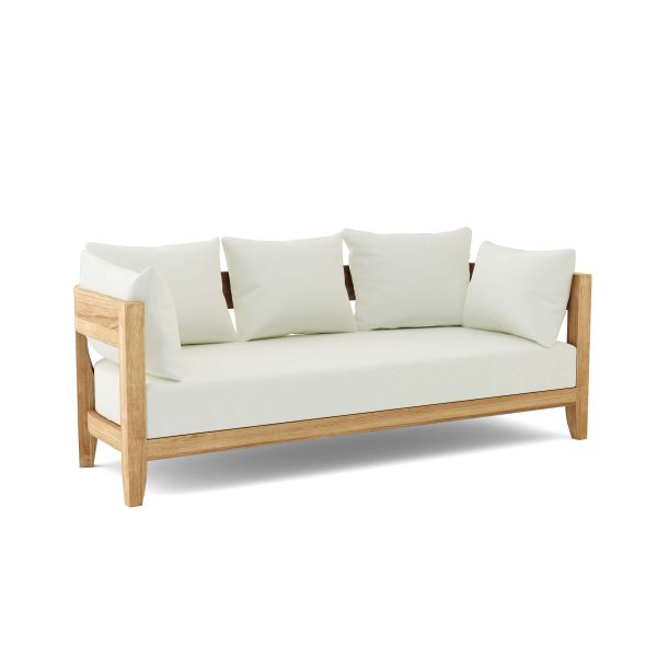 Luxury Madrid Teak Deep Seating Bench 3 Seater - Image 4