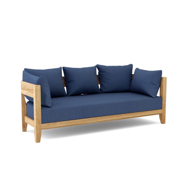 Luxury Madrid Teak Deep Seating Bench 3 Seater - Image 5